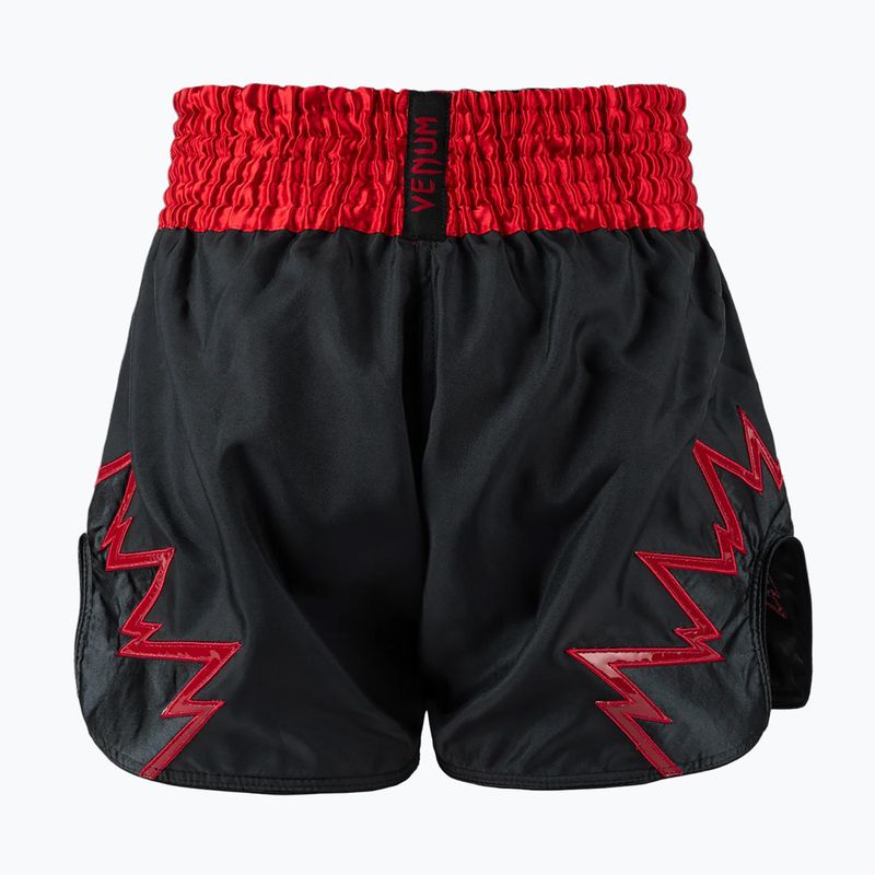 Pánske tréningové šortky Venum Inferno Muay Thai charcoal grey/red 2