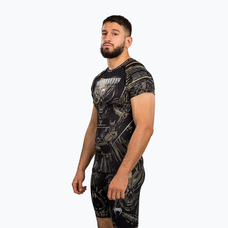 Pánsky rashguard Venum Invander black/sand 4