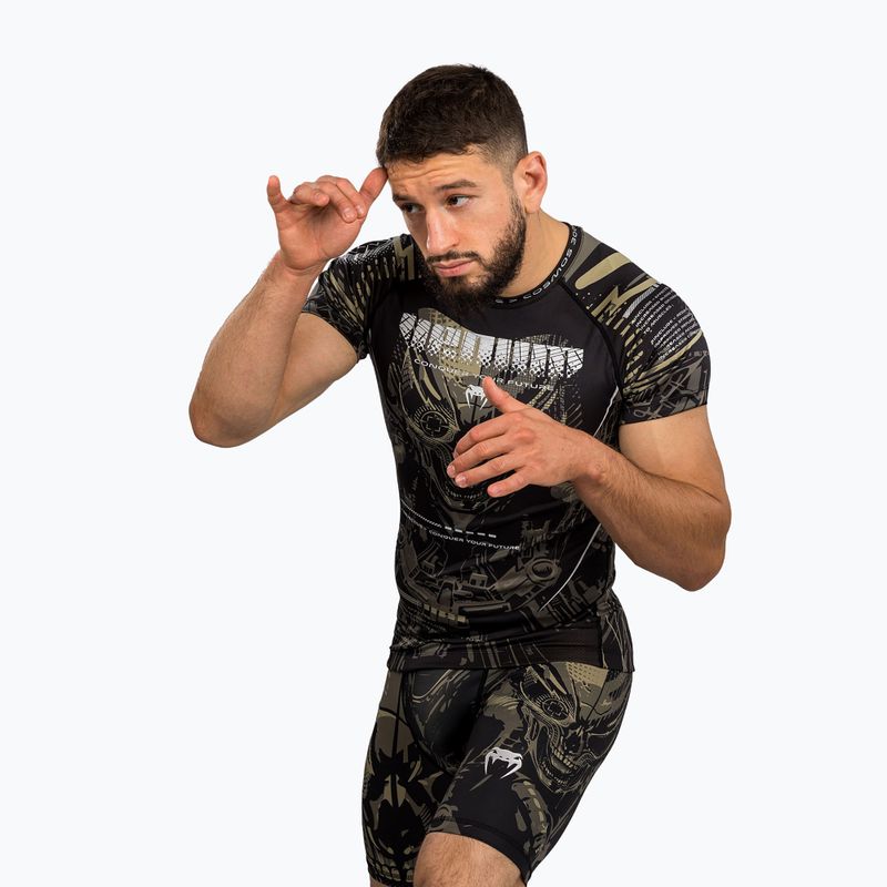 Pánsky rashguard Venum Invander black/sand 5