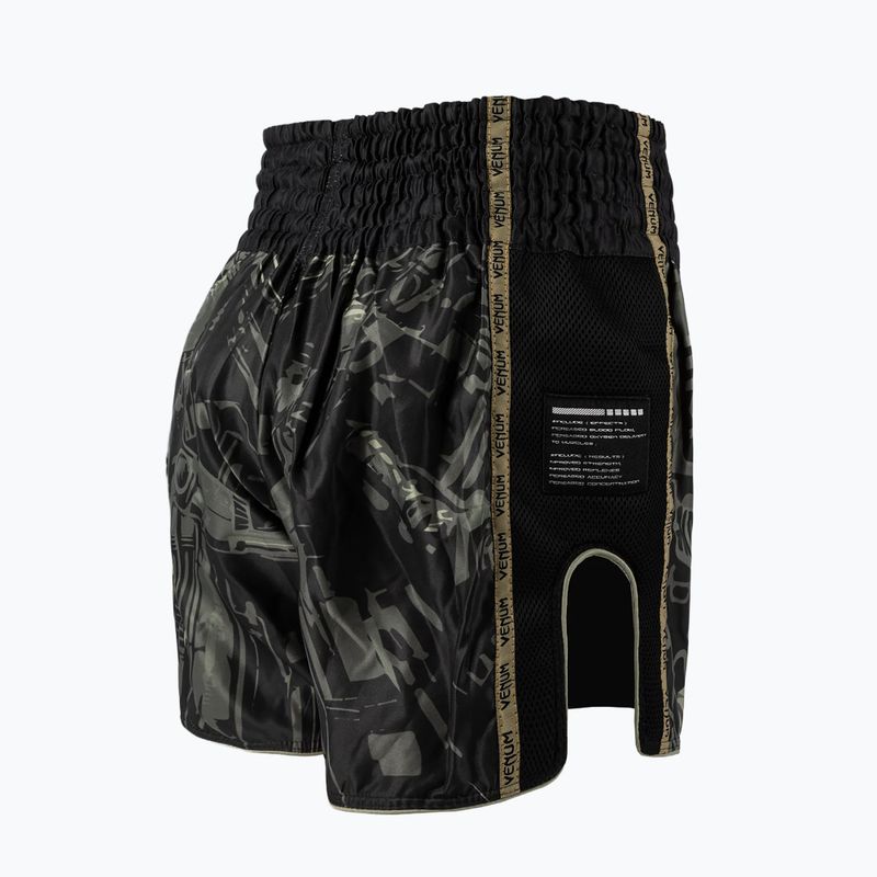 Pánske tréningové šortky Venum Invader Muay Thai black/sand 4