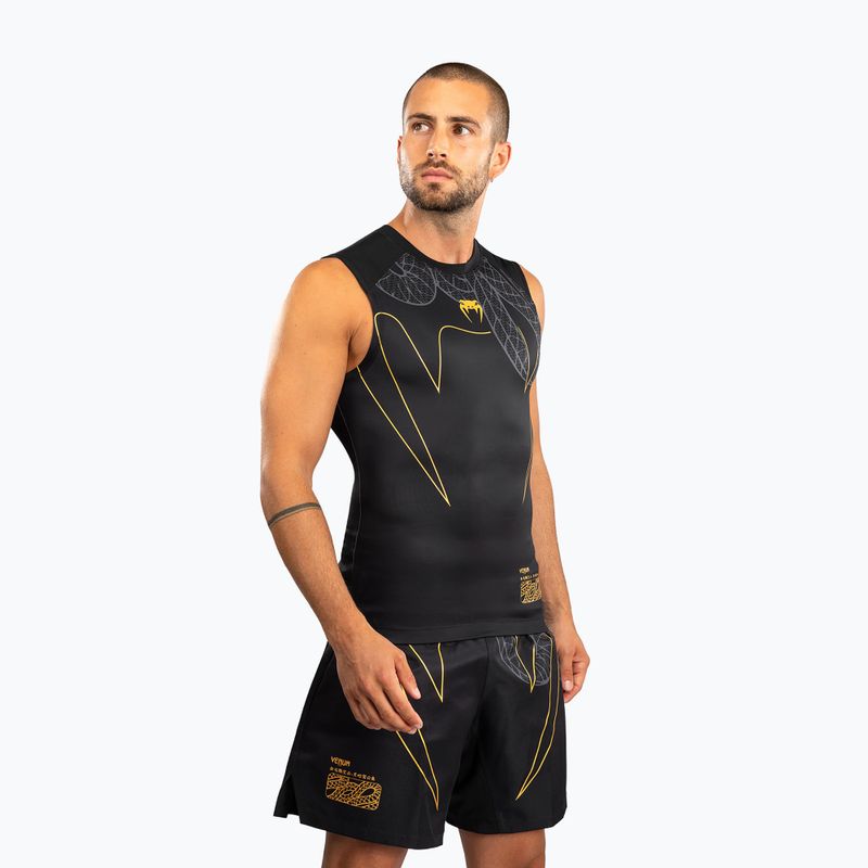 Pánsky rashguard Venum Serpenti Rashguards Sleeveless black/silver/gold 3