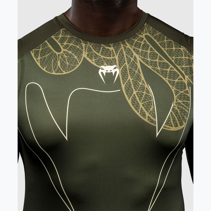 Pánsky rashguard Venum Serpenti bez rukávov khaki/bronze/ivory 5
