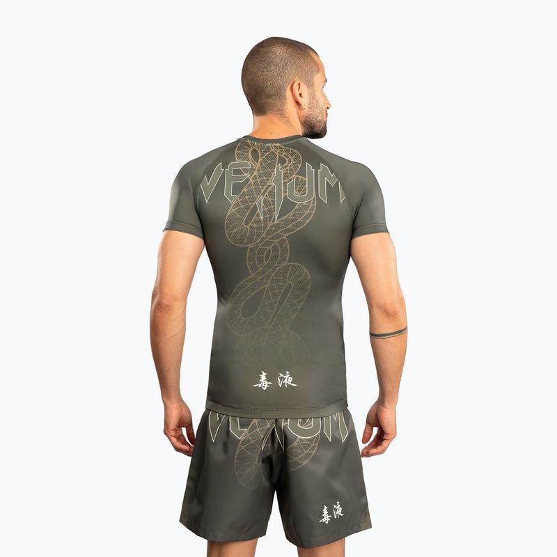 Pánsky rashguard Venum Serpenti Rashguards khaki/bronze/ivory 3