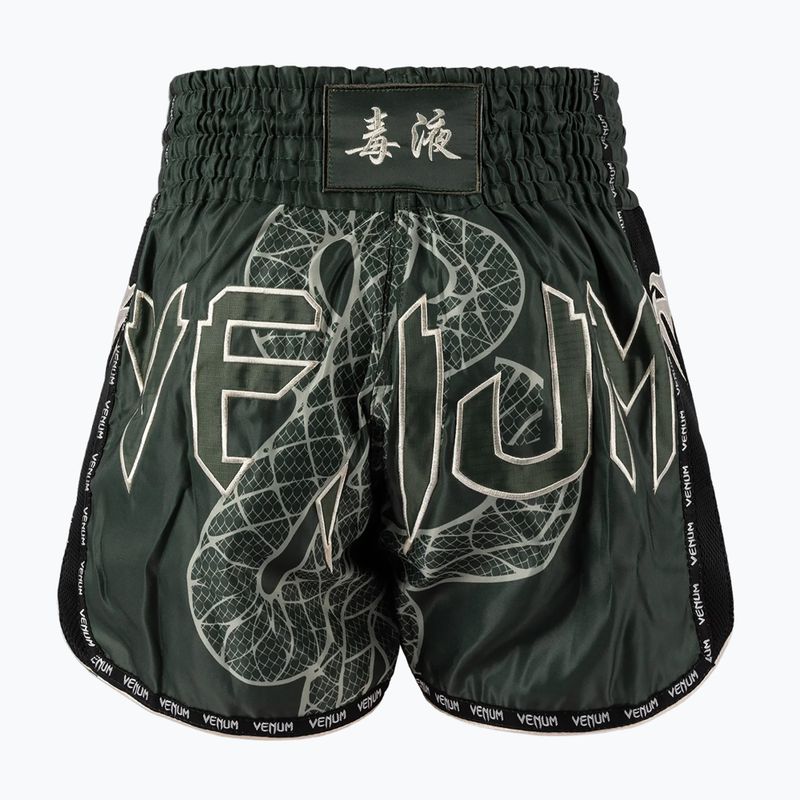 Pánske tréningové šortky Venum Serpenti Muay Thai khaki/bronze/ivory 2