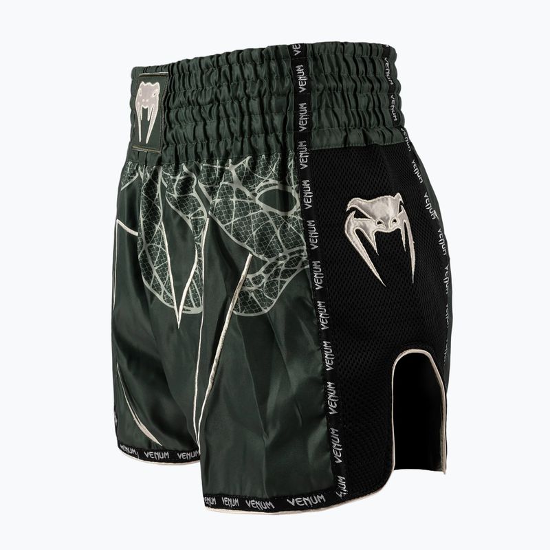 Pánske tréningové šortky Venum Serpenti Muay Thai khaki/bronze/ivory 3