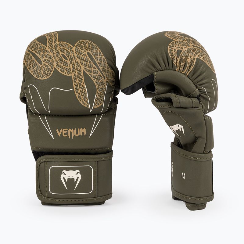 Boxerské rukavice Venum Serpenti Sparring khaki/bronze/ivory 2