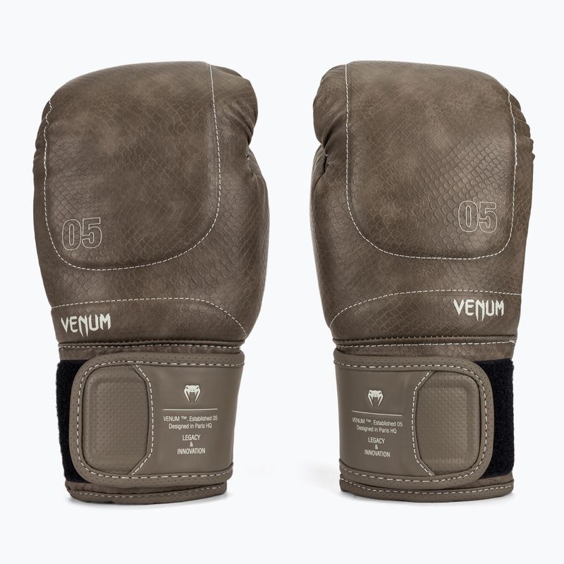 Boxerské rukavice Venum Impact Evo Scales Boxing brown 2