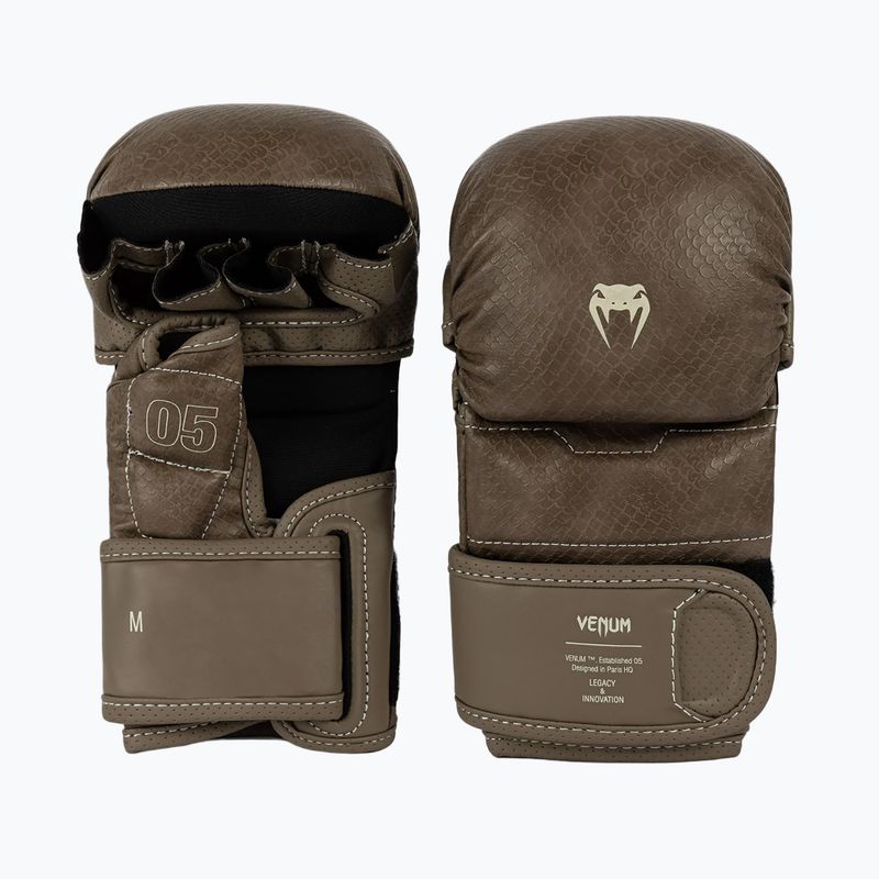 Sparingové MMA rukavice Venum Impact Evo Scales MMA brown 2