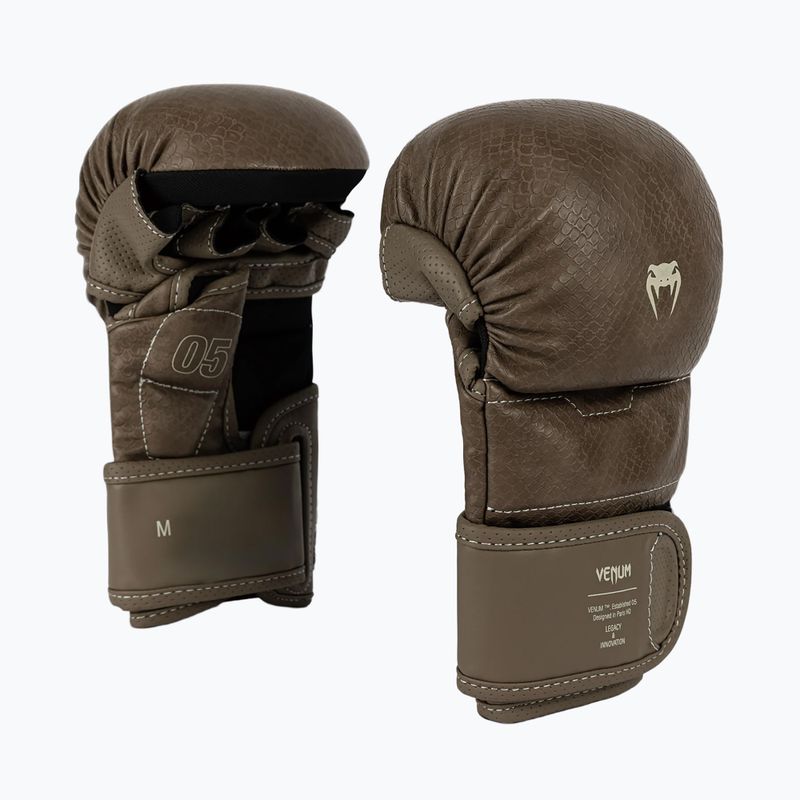 Sparingové MMA rukavice Venum Impact Evo Scales MMA brown 3