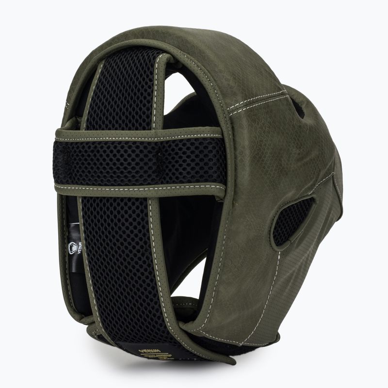 Boxerská prilba Venum Impact Evo Scales Headgear army green 6