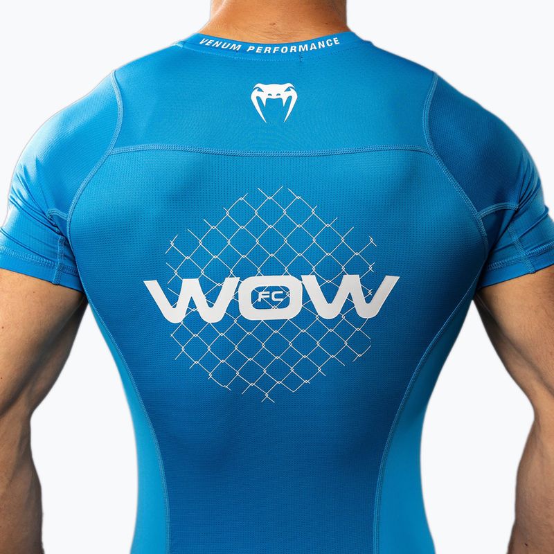 Men's training T-shirt Venum X WOW FC Rashguards pacific blue 6