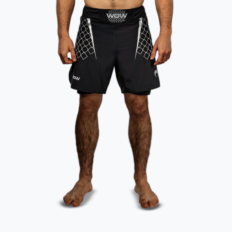 Pánske tréningové šortky Venum X WOW FC black/silver grey
