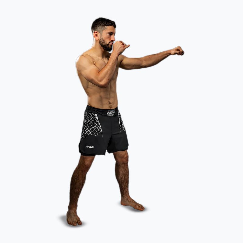 Pánske tréningové šortky Venum X WOW FC black/silver grey 2