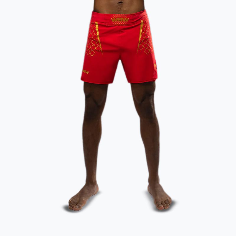 Pánske tréningové šortky Venum X WOW FC fury red/gold