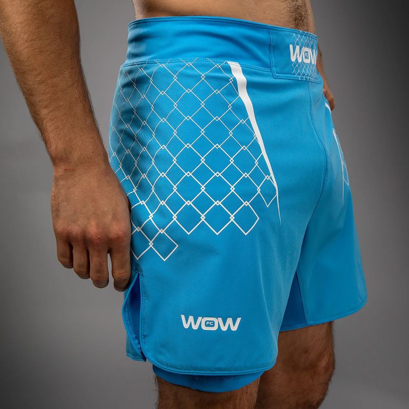 Pánske tréningové šortky Venum X WOW FC fury pacyfic blue 6
