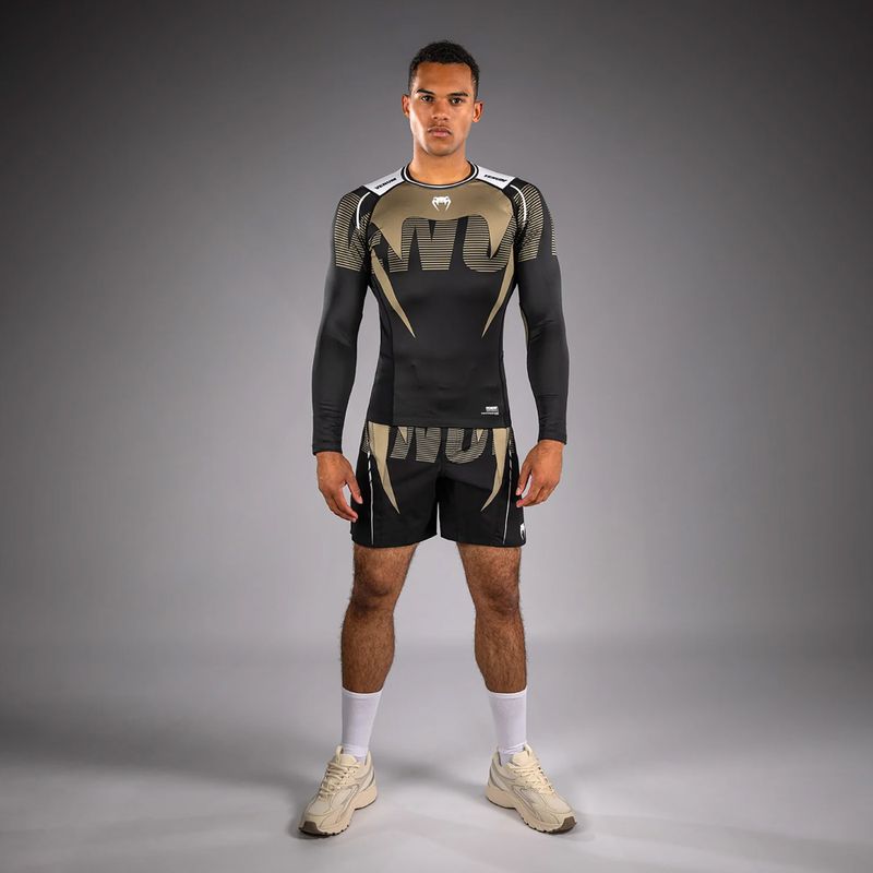 Pánsky rashguard longsleeve Venum Adrenaline Rashguard black/sand 2