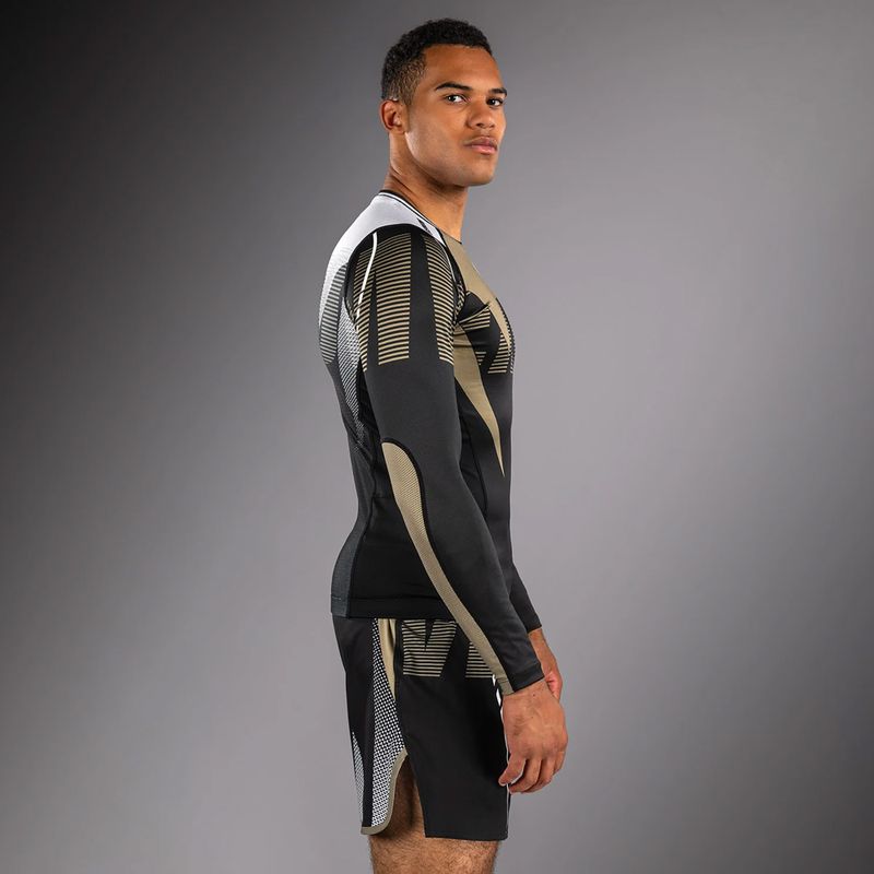 Pánsky rashguard longsleeve Venum Adrenaline Rashguard black/sand 4