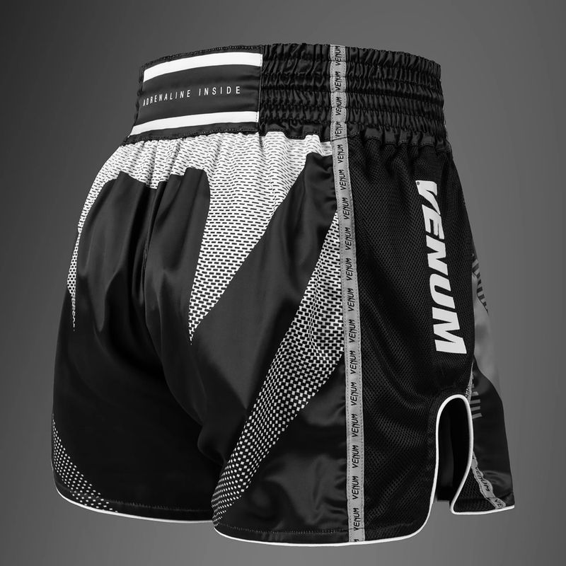 Pánske tréningové šortky Venum Adrenaline Muay Thai black/silver grey 4