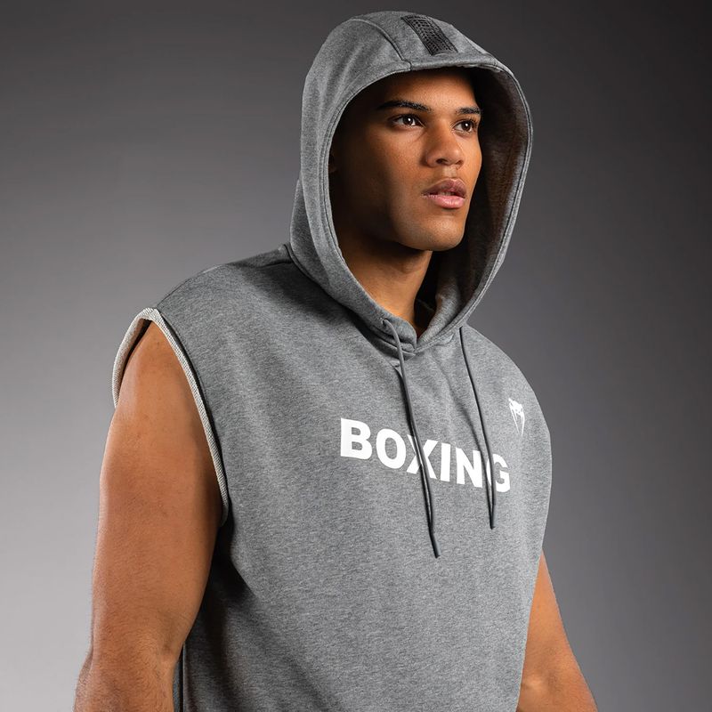 Pánska mikina Venum Boxing VT Sleeveless Hoodie heather grey 4