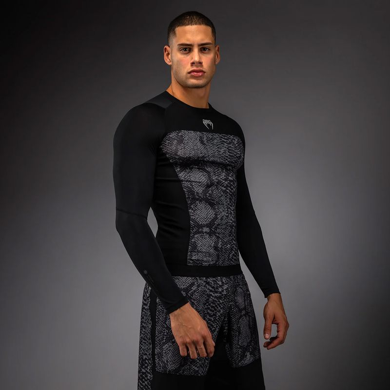 Pánsky rashguard longsleeve Venum G-Fit Scales Rashguard black/charcoal grey 3