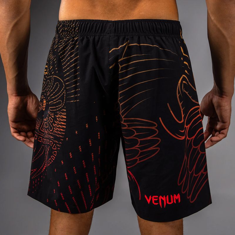 Pánske tréningové šortky Venum Quetzal Fury Training black/fury red/tangerine 5