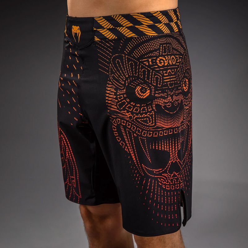 Pánske tréningové šortky Venum Quetzal Fury Fightshorts black/fury red/tangerine 5