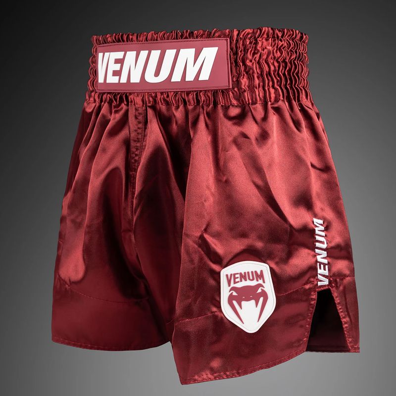 Pánske tréningové šortky Venum Classic Evo Muay Thai burgundy 3