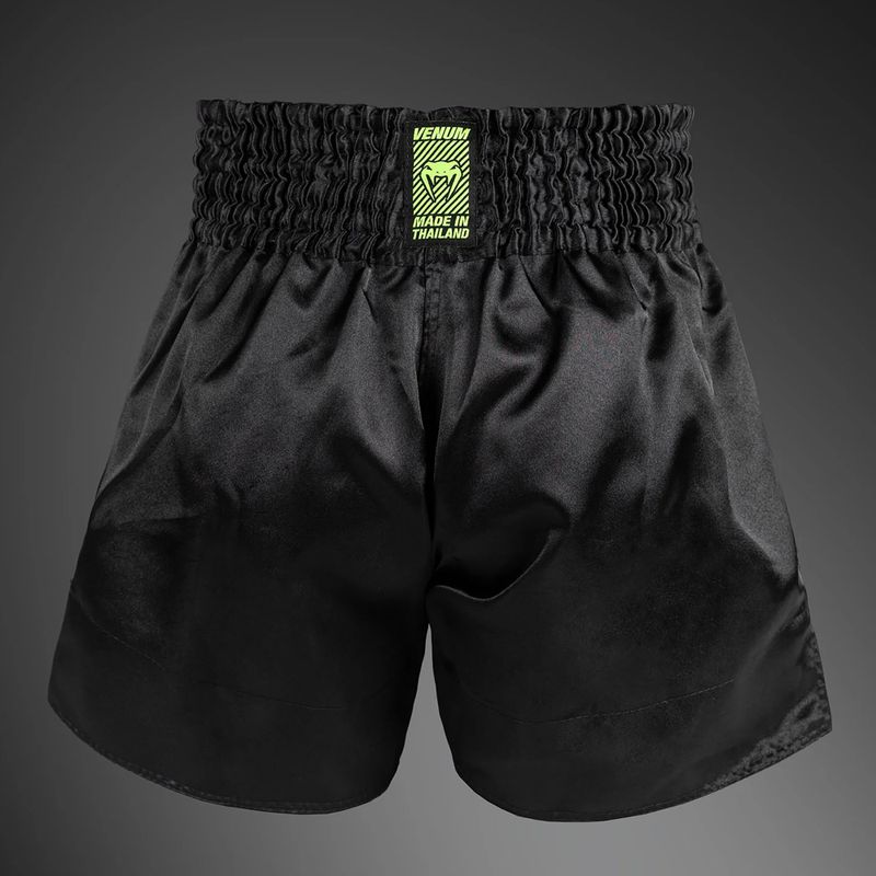 Pánske tréningové šortky Venum Classic Evo Muay Thai black/neon yellow 2