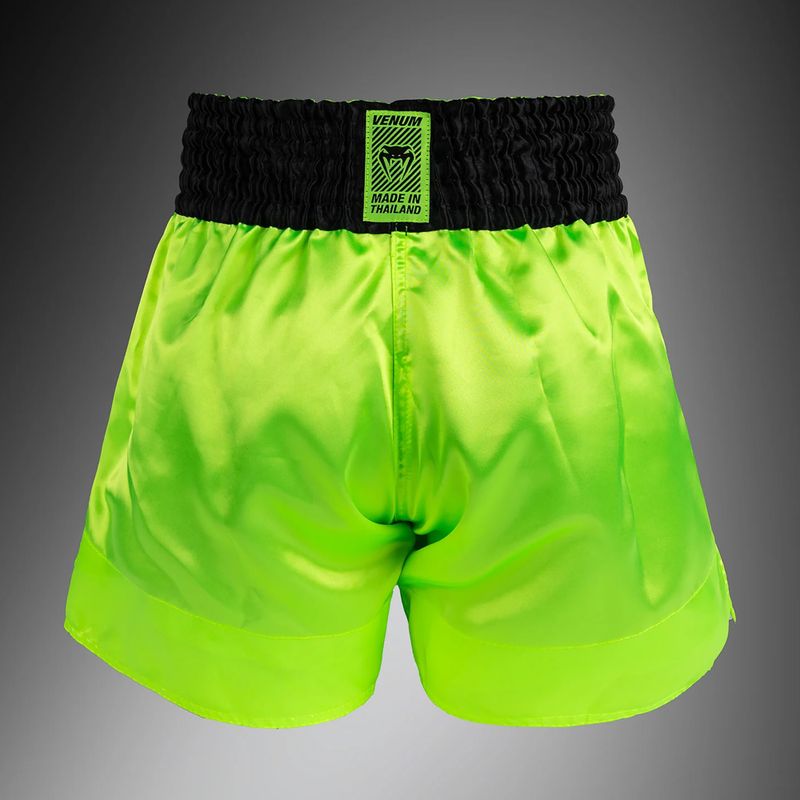 Pánske tréningové šortky Venum Classic Evo Muay Thai neon yellow/black 2