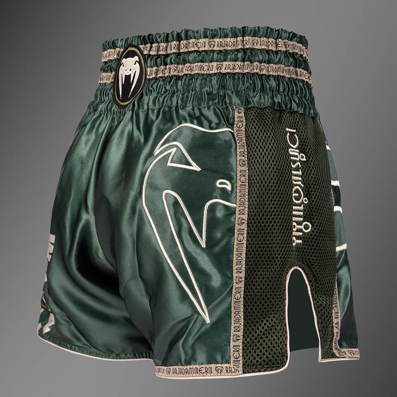 Pánske tréningové šortky Venum x Rajadamnern Muay Thai military green 4