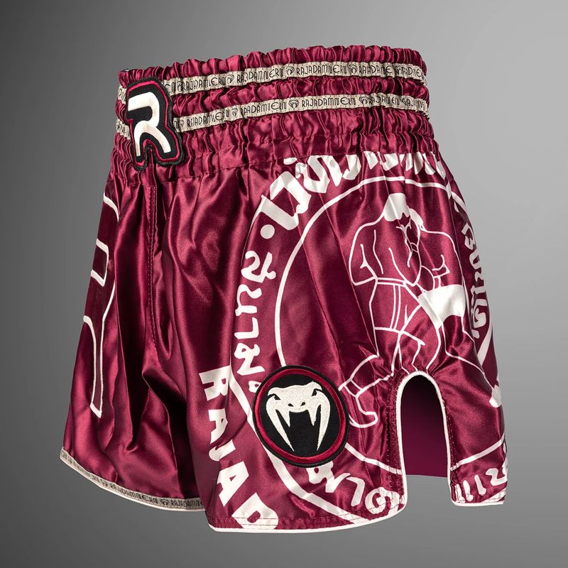 Pánske tréningové šortky Venum x Rajadamnern Muay Thai burgundy 3