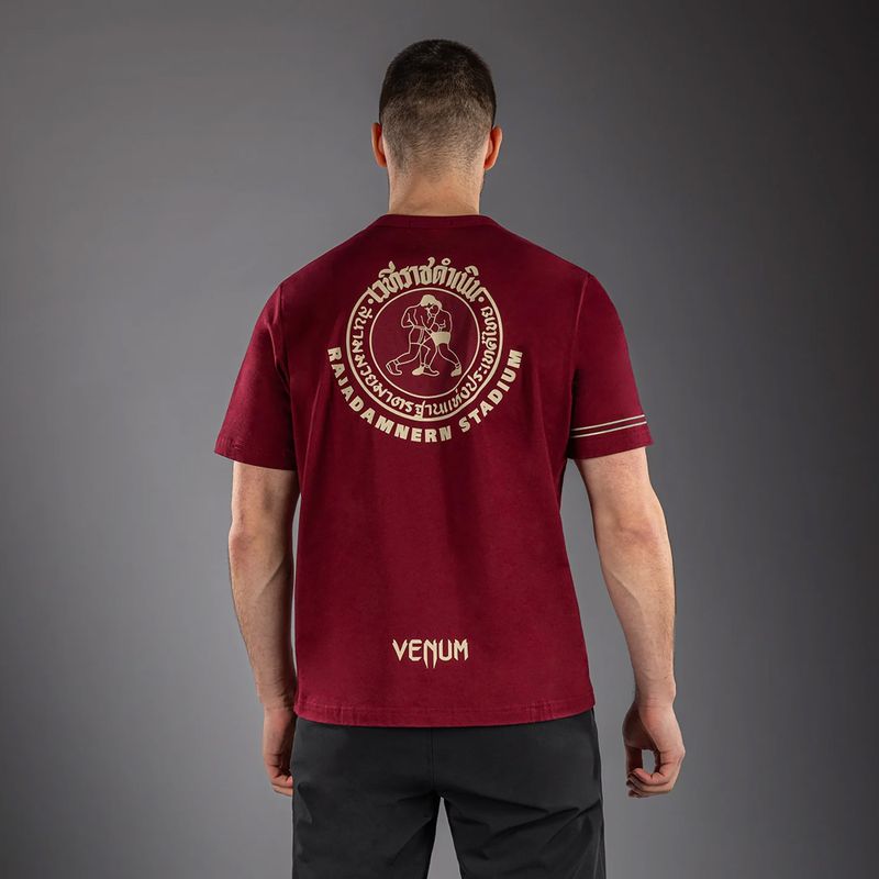 Pánske tričko Venum x Rajadamnern burgundy 2