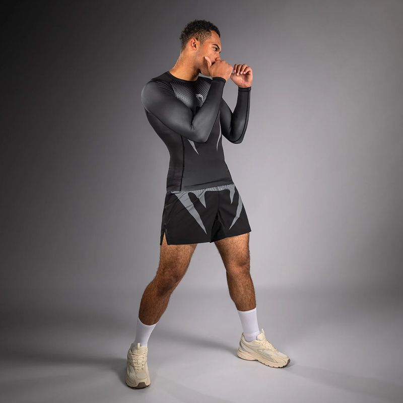 Pánsky rashguard longsleeve Venum No Gi Rashguards black/silver grey 2