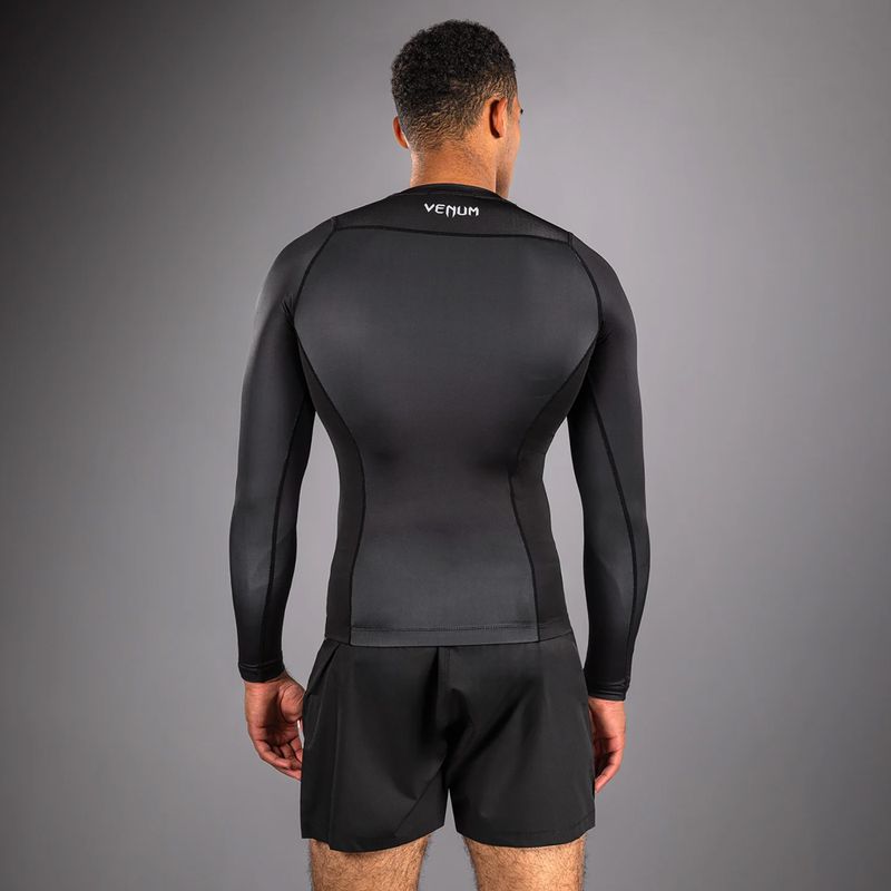 Pánsky rashguard longsleeve Venum No Gi Rashguards black/silver grey 3
