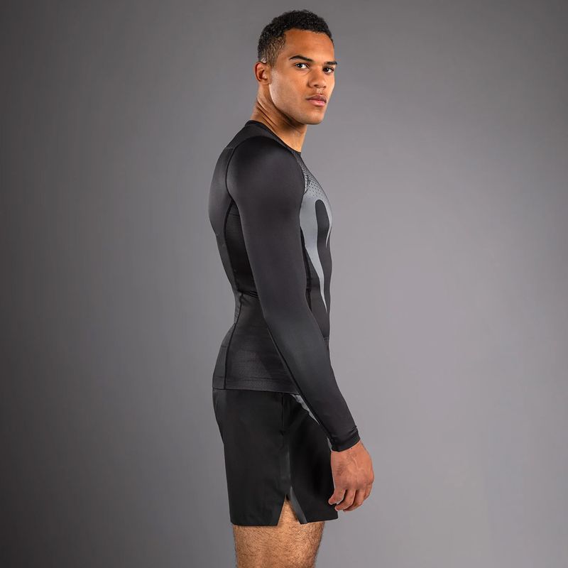 Pánsky rashguard longsleeve Venum No Gi Rashguards black/silver grey 5