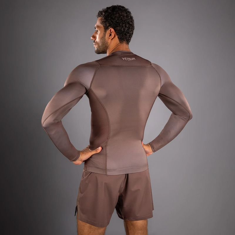 Pánsky rashguard longsleeve Venum No Gi Rashguards chocolate brown 2