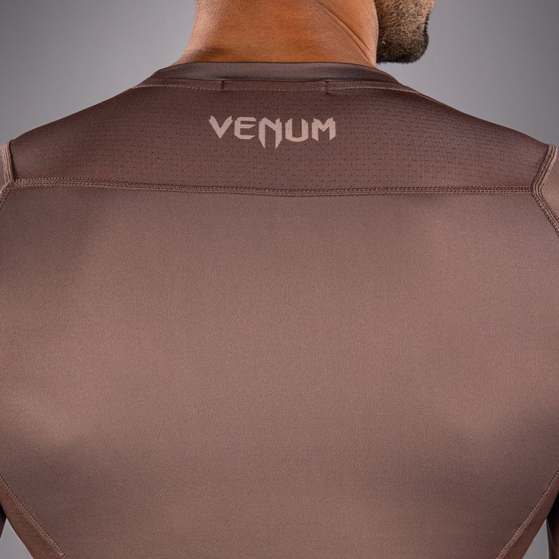 Pánsky rashguard longsleeve Venum No Gi Rashguards chocolate brown 5
