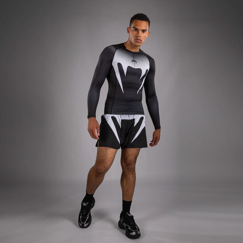 Roshguard pánsky rashguard longsleeve Venum No Gi Rashguards black/white 2