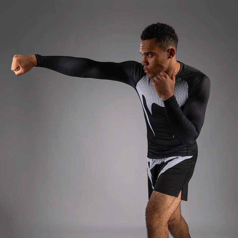 Roshguard pánsky rashguard longsleeve Venum No Gi Rashguards black/white 5
