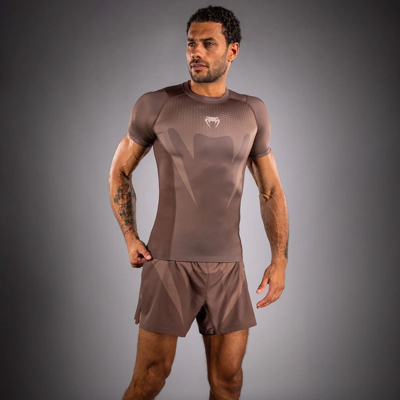 Pánsky rashguard Venum No Gi Rashguards chocolate brown 3