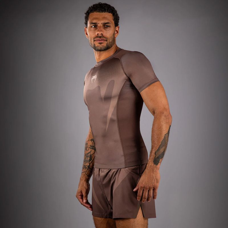 Pánsky rashguard Venum No Gi Rashguards chocolate brown 4