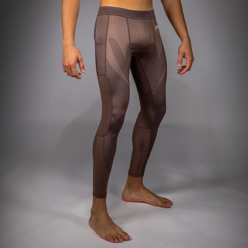 Pánske tréningové legíny Venum No Gi Spats chocolate brown 4