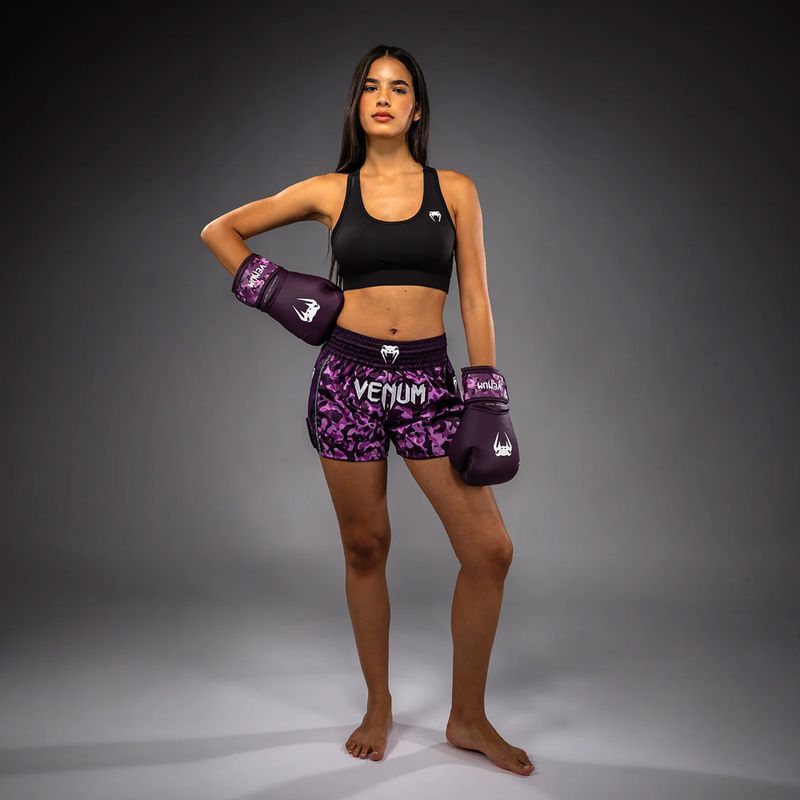 Dámske tréningové šortky Venum Iris Muay Thai plum/pink 8