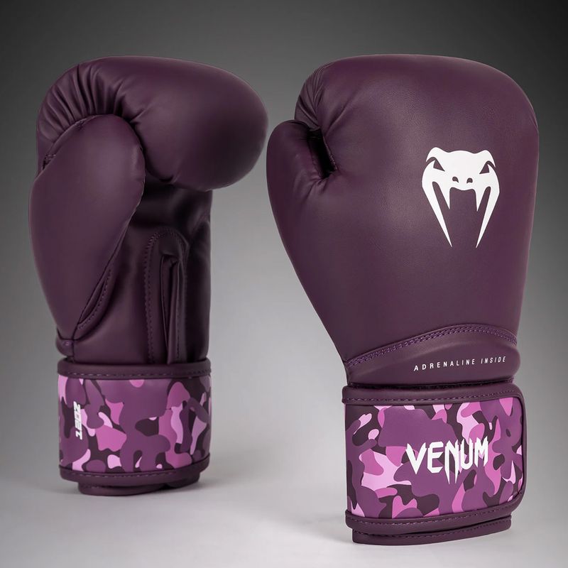 Dámske boxerské rukavice Venum Iris Boxing plum/pink 2