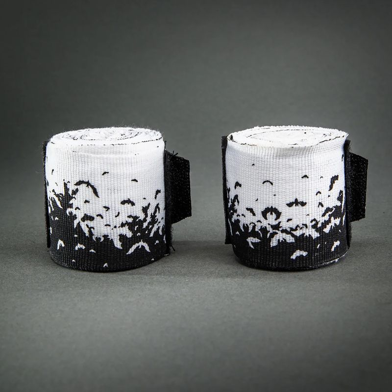 Boxerské bandáže Venum Bats Night Handwraps 250 cm black/white 2