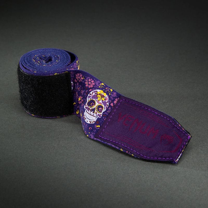 Boxerské bandáže Venum Santa Muerte Handwraps 250 cm dark purple 3