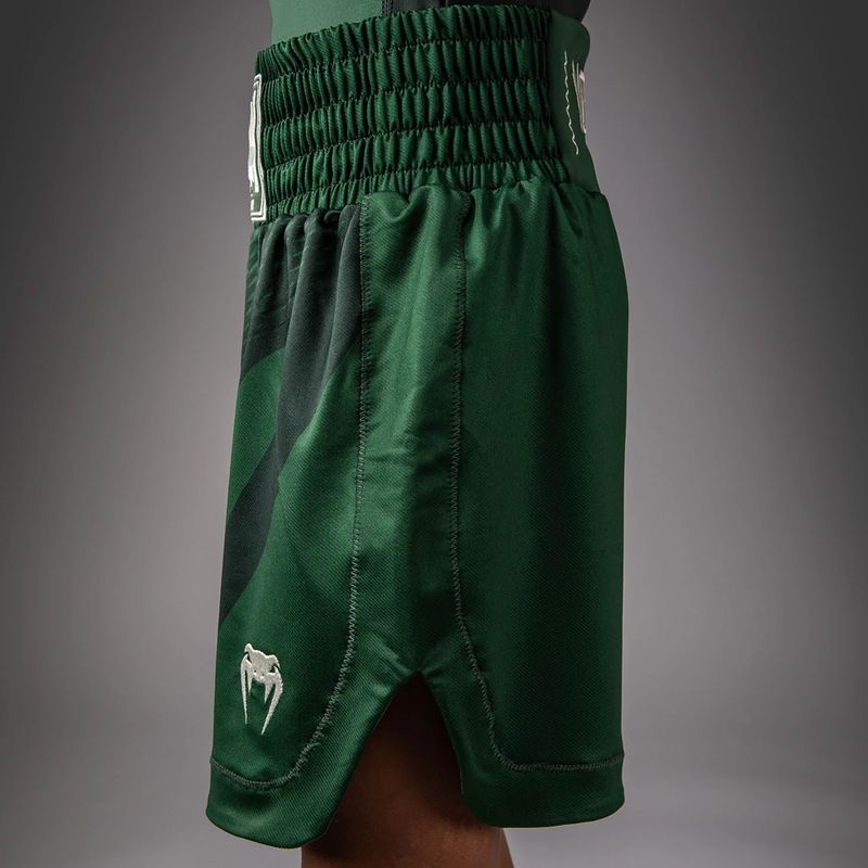 Detské tréningové šortky Venum Attack Kids Boxing forest green/off white 5