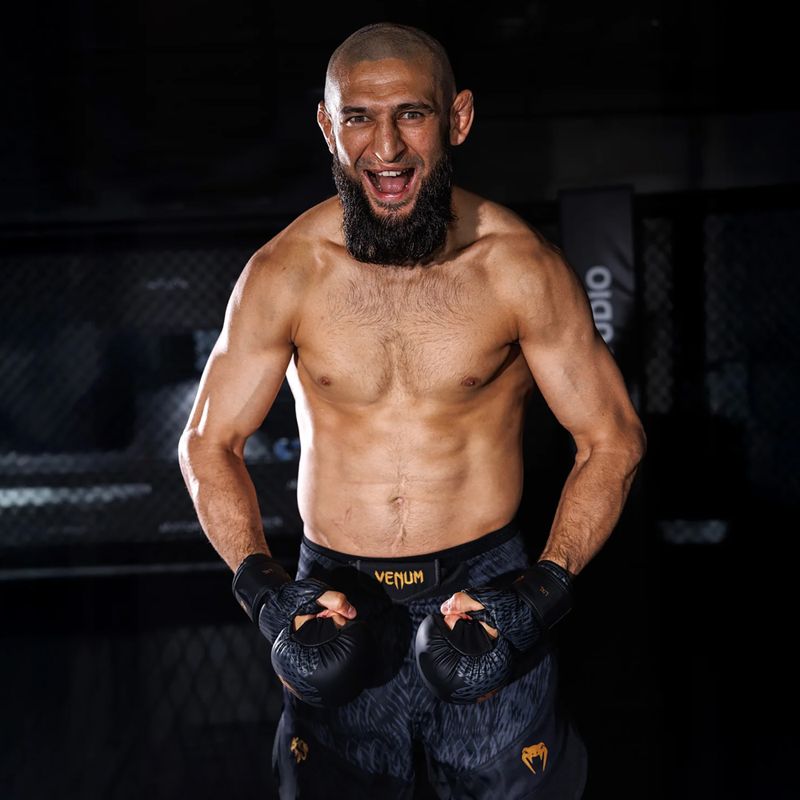 Pánske tréningové šortky Venum x Chimaev Fightshorts black/grey 8