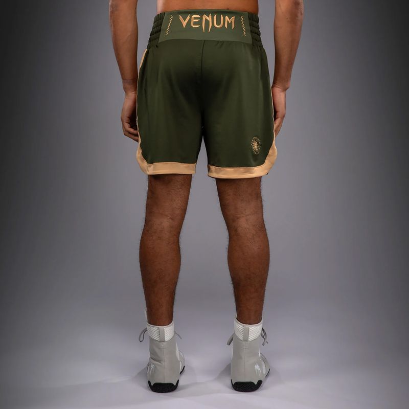 Pánske tréningové šortky Venum Classic Boxing military green/sand 4
