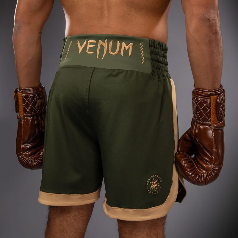 Pánske tréningové šortky Venum Classic Boxing military green/sand 6